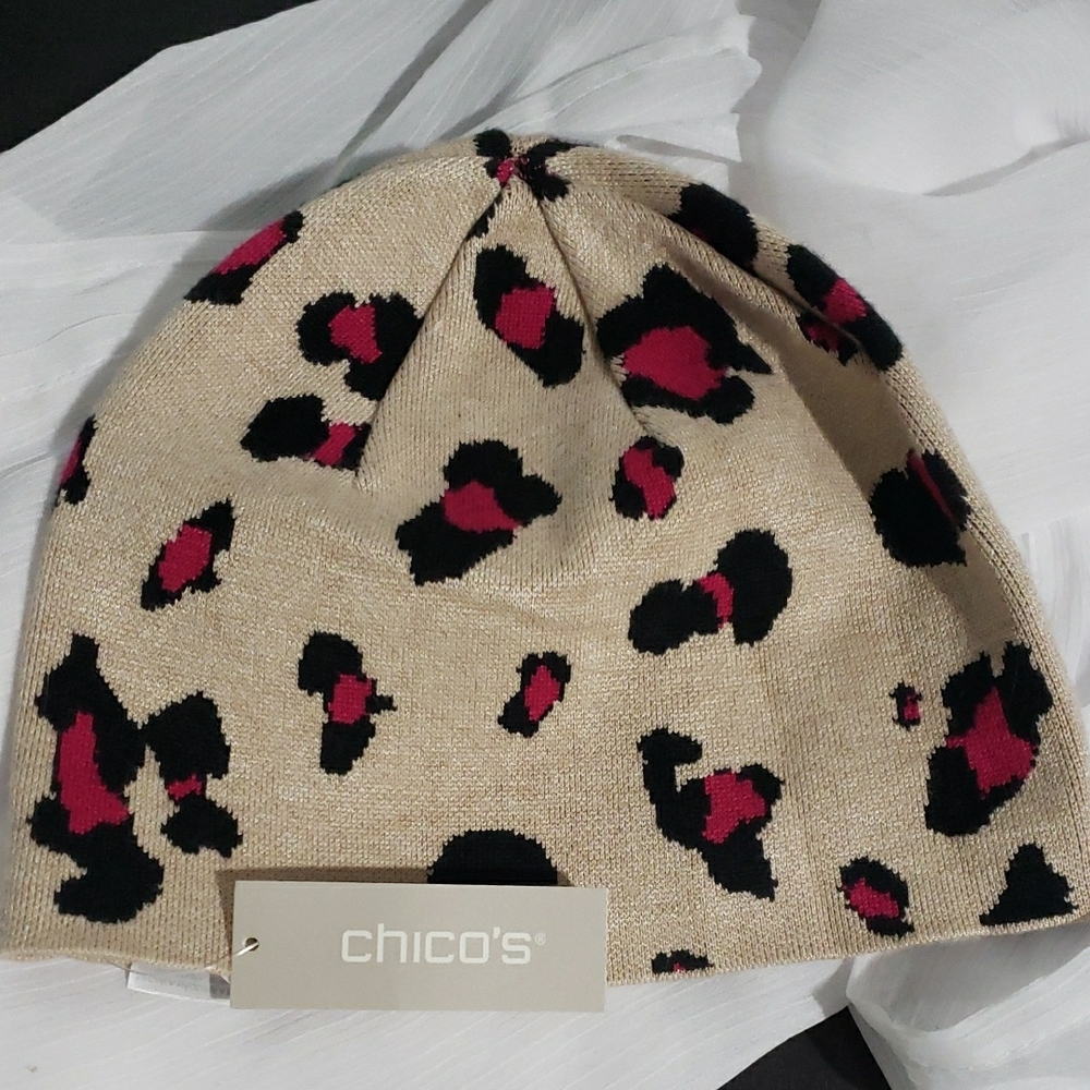 Chico's Animal Print Beanie